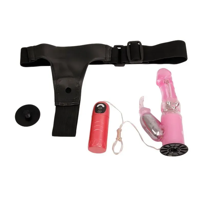 Baile vibreeriv rihmadildo 18 cm, roosa