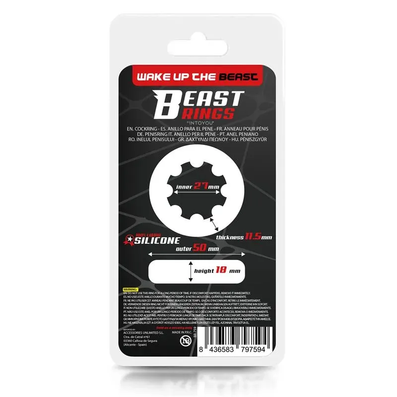 BEAST RINGS Twisted peeniserõngas 2,7 cm