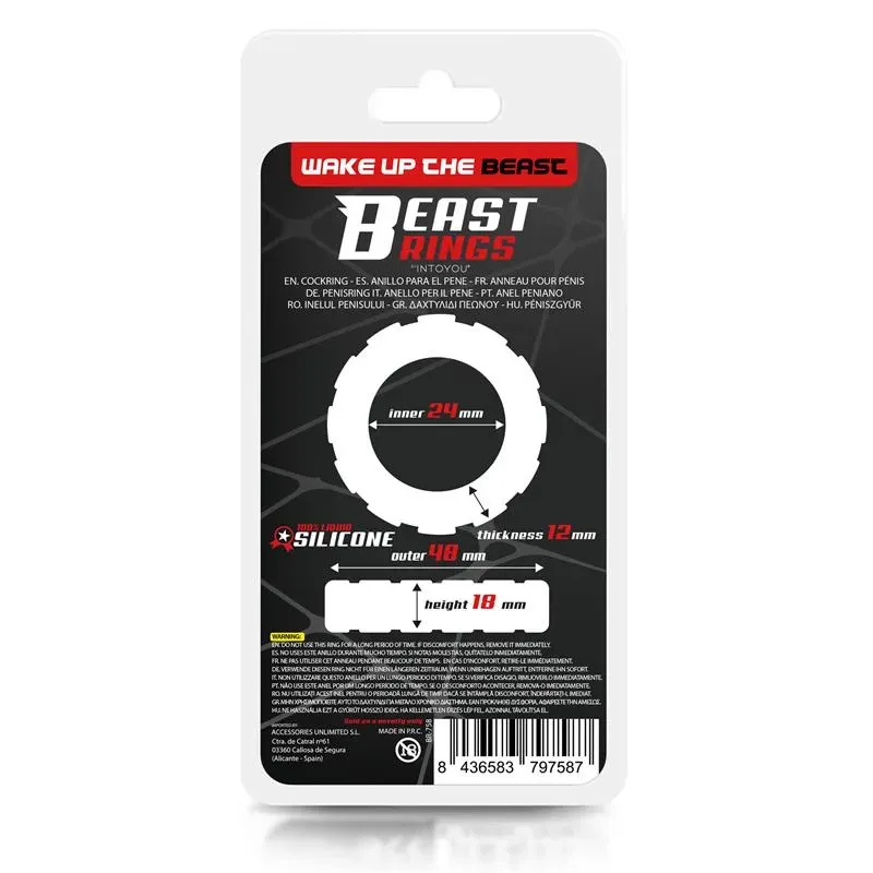 BEAST RINGS эрекционное кольцо из силикона 2,4 см