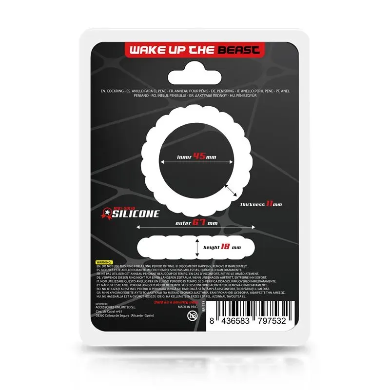 BEAST RINGS силиконовое эрекционное кольцо 4,5 см
