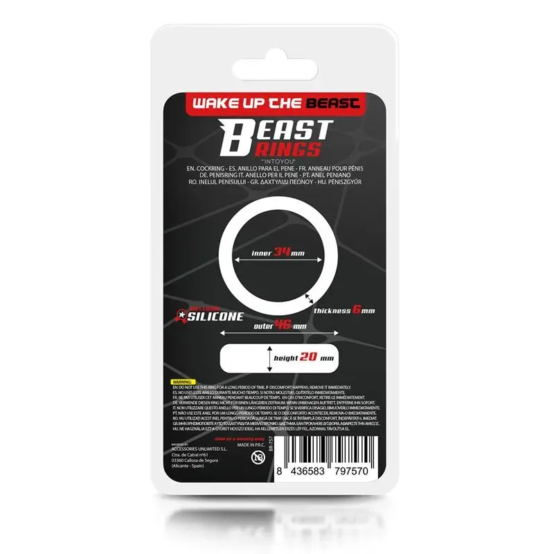 BEAST RINGS эрекционное кольцо силикон 3,4 см