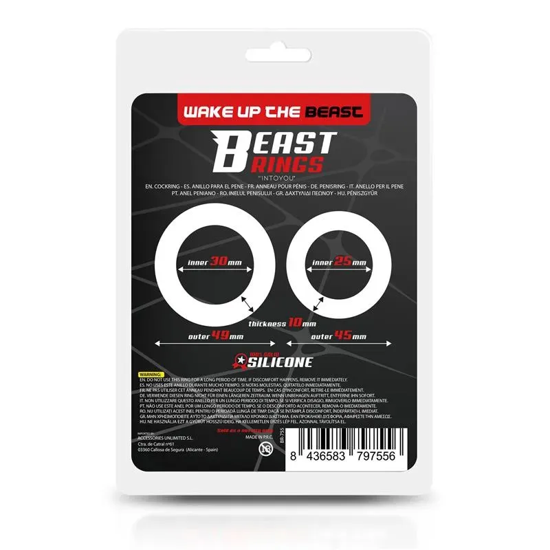 BEAST RINGS двойное эрекционное кольцо
