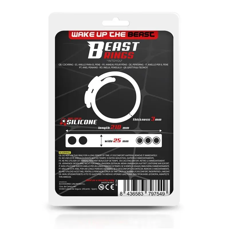 BEAST RINGS эрекционное кольцо 15-21 см, силикон