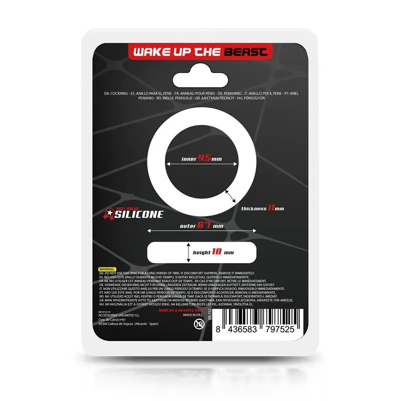 BEAST RINGS силиконовое эрекционное кольцо 4,5 см