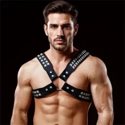 INTOYOU Adonis rinnarakmed meestele, vegan-nahk
