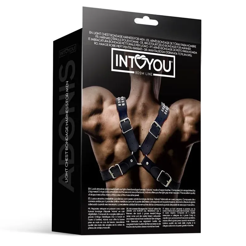 INTOYOU Adonis rinnarakmed meestele, vegan-nahk