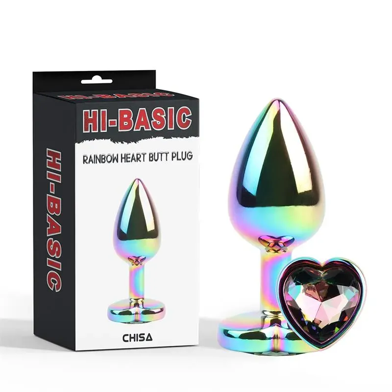 CHISA Rainbow Effect металлическая анальная пробка