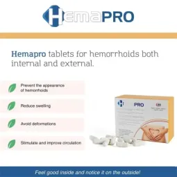 Hemapro Pills добавка при геморрое, 60 таблеток
