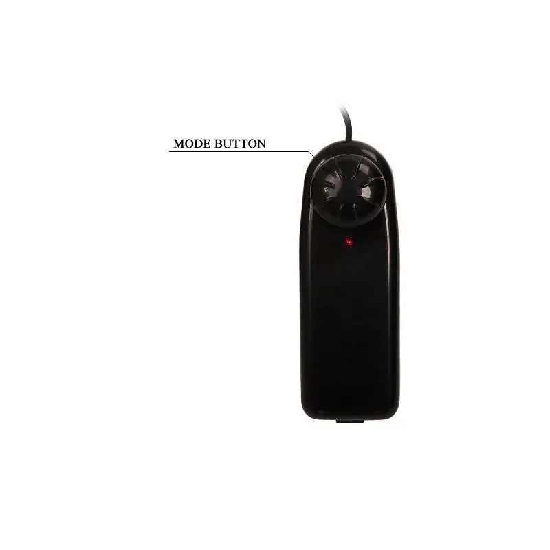 Baile Strap-on vibreeriv dildo 15 cm, lilla