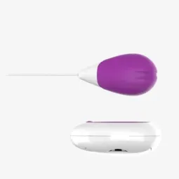 Виброяйцо A-GUSTO с пультом, USB, фиолетовое