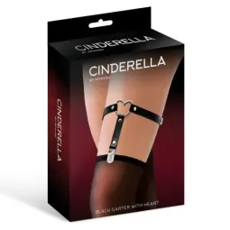 CINDERELLA подвязка из веганской кожи с сердцем