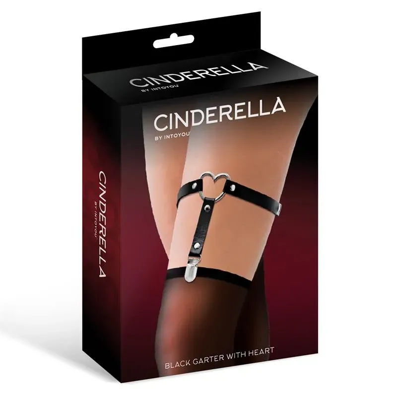 CINDERELLA подвязка из веганской кожи с сердцем