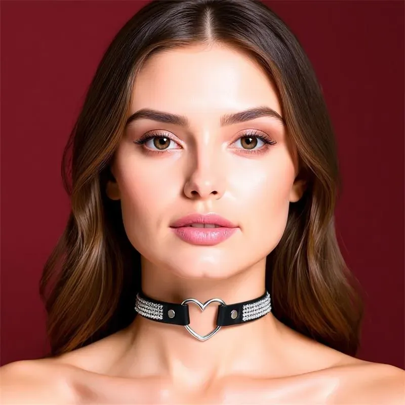 CINDERELLA CR-907 choker-kaelaehe vegan-nahast