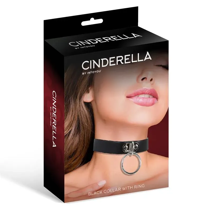 CINDERELLA CR-909 vegan-nahast kaelarihm rõngaga