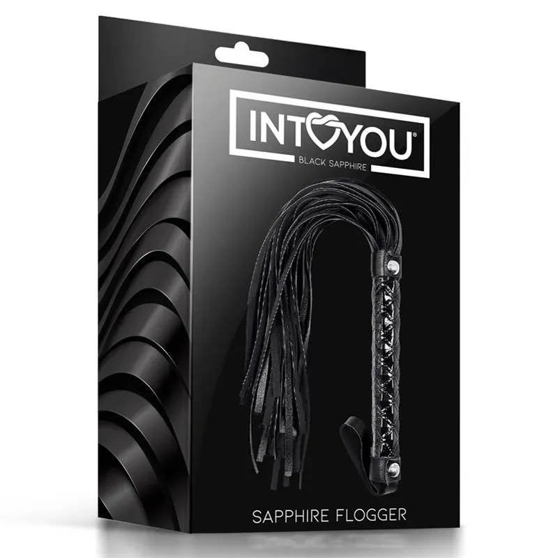 BLACK SAPPHIRE Flogger Sapphire — плеть из веган-кожи