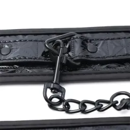 BLACK SAPPHIRE käerauad vegan-nahast