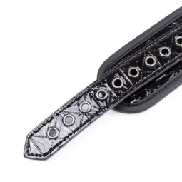 BLACK SAPPHIRE ошейник с поводком, веганская кожа