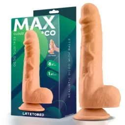 MAX & CO Cloud realistlik dildo munanditega