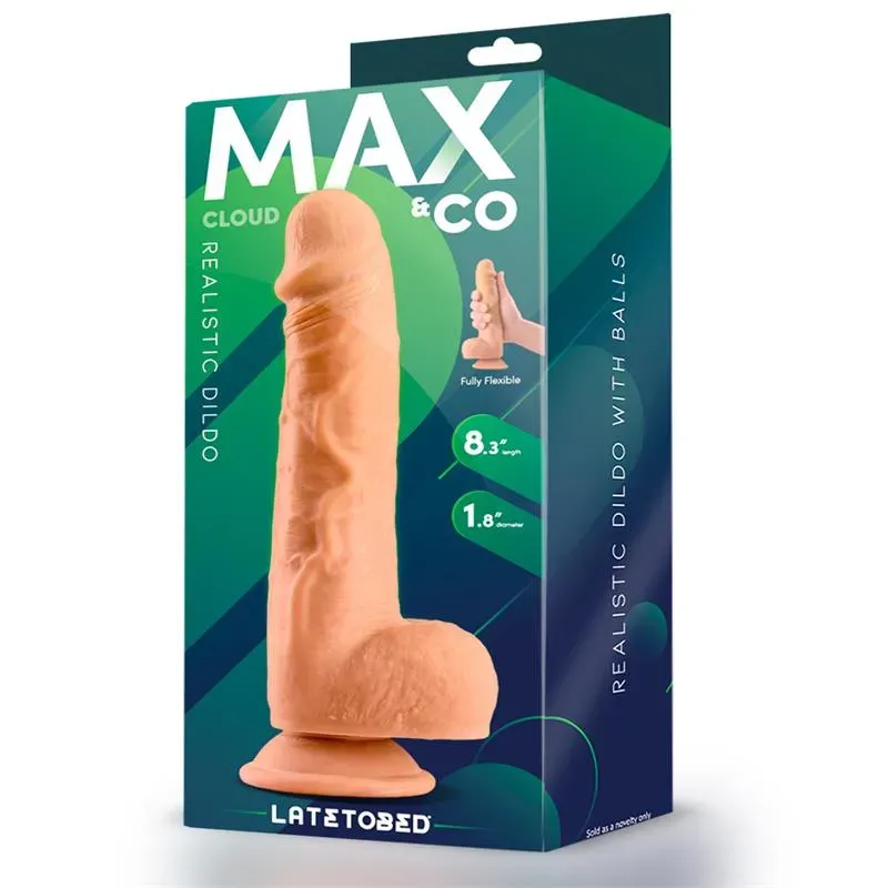 MAX & CO Cloud реалистичный дилдо с мошонкой
