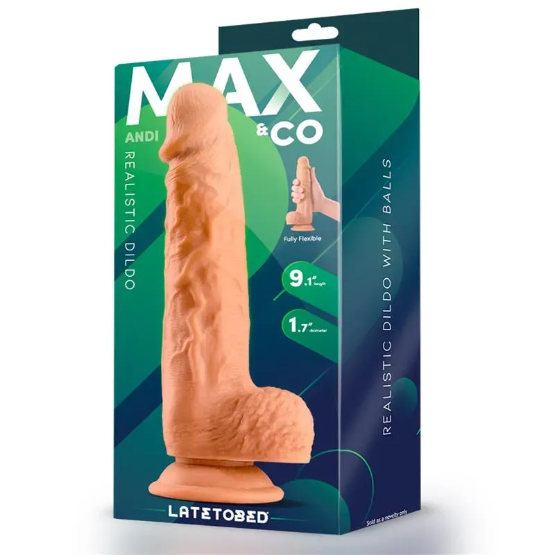 MAX & CO Andi realistlik dildo 23 cm