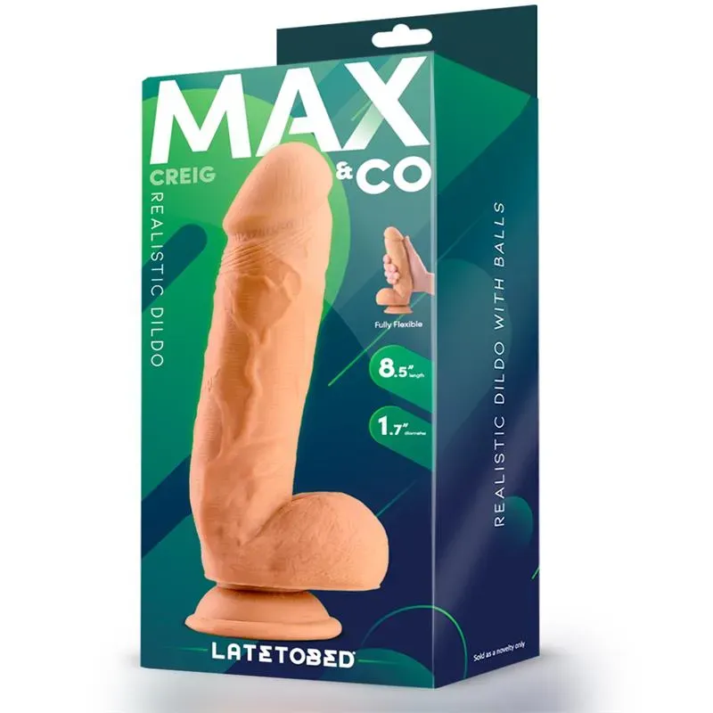 MAX & CO Creig реалистичный дилдо с мошонкой