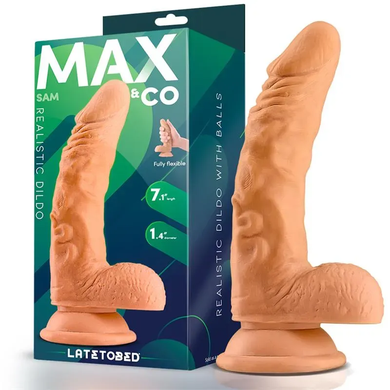 MAX & CO Sam realistlik dildo munanditega