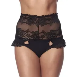AMORABLE High Waist Panty Black aluspüksid
