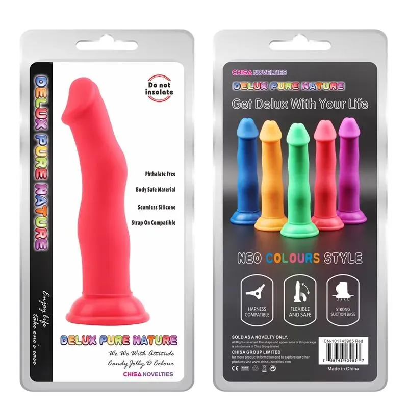 CHISA Jolly D Red silikoondildo iminapaga