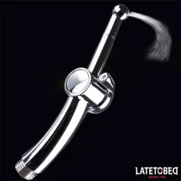 LATETOBED BDSM LINE анальный душ, хром