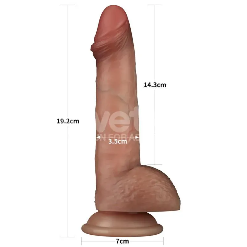 LOVETOY Sliding Skin Pro 7.5 realistlik dildo