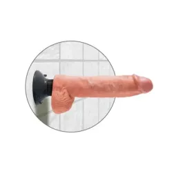 KING COCK реалистичный вибратор с мошонкой 25,4 см