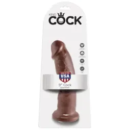 King Cock 9 realistlik dildo, pruun