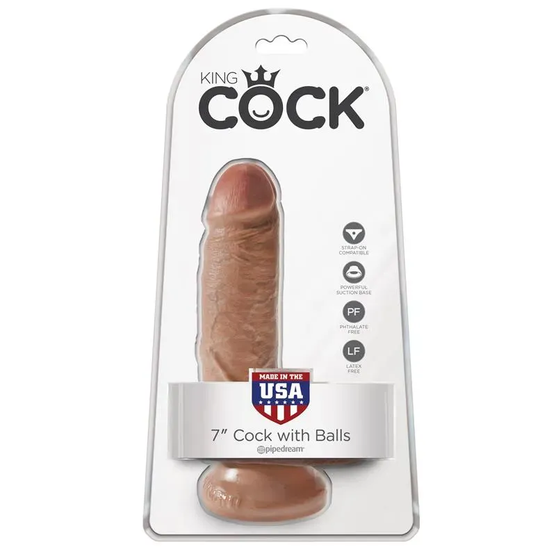King Cock Cock with Balls 7 realistlik dildo