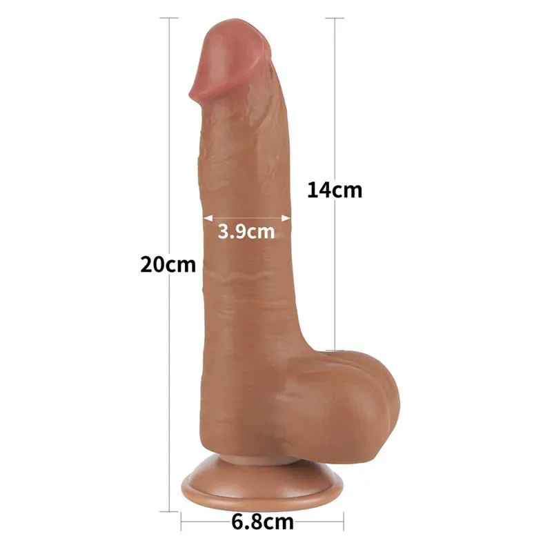 LOVETOY Sliding Skin 8 реалистичный дилдо