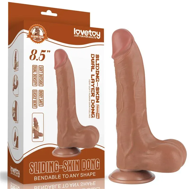 LOVETOY Sliding Skin 8.5 реалистичный дилдо