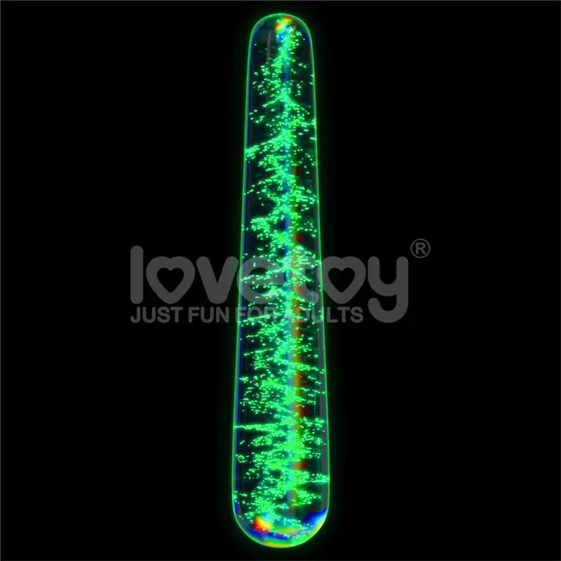 LOVETOY Twilight Gleam Slim klaasdildo