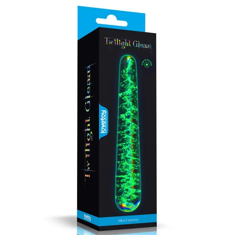 LOVETOY Twilight Gleam Slim стеклянное дилдо