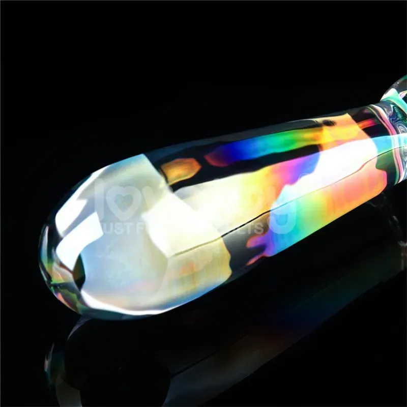 LOVETOY Twilight Gleam Rising Ripples klaasdildo