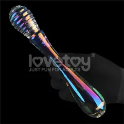 LOVETOY Twilight Gleam Twin Pleasures klaasdildo