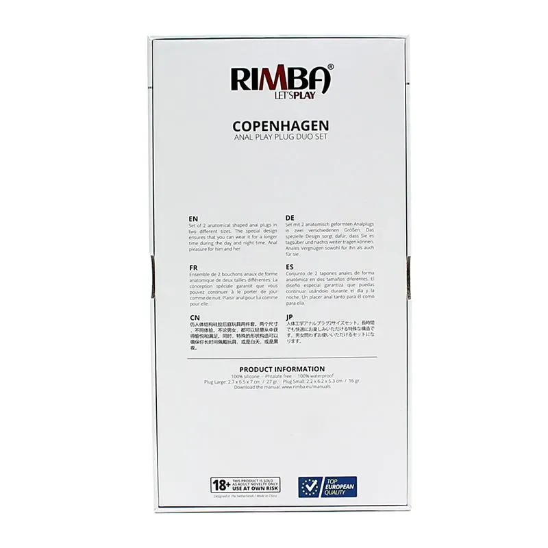 RIMBA TOYS Copenhagen anaaltappide komplekt, 2 tk