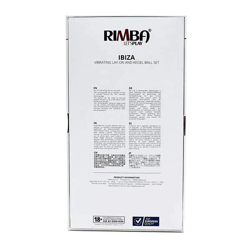 RIMBA TOYS Ibiza вагинальные шарики с вибрацией