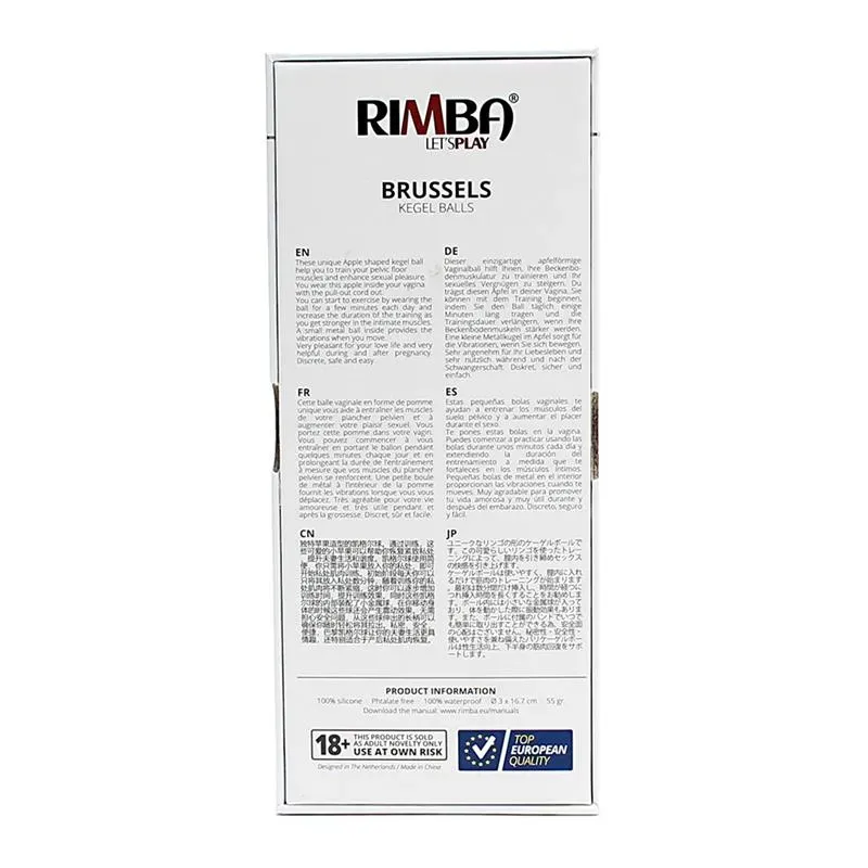 RIMBA TOYS Brussels вагинальный шарик, фиолетовый
