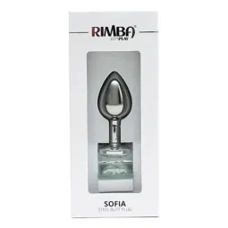 RIMBA TOYS Sofia анальная пробка металл с кристаллом