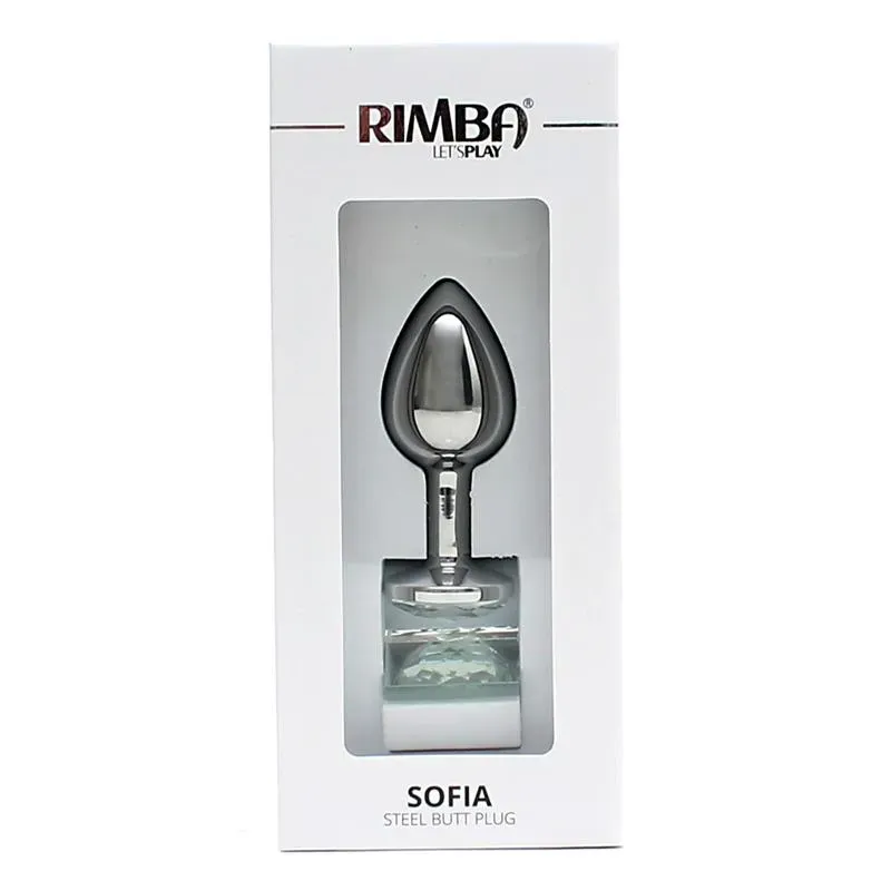 RIMBA TOYS Sofia анальная пробка металл с кристаллом