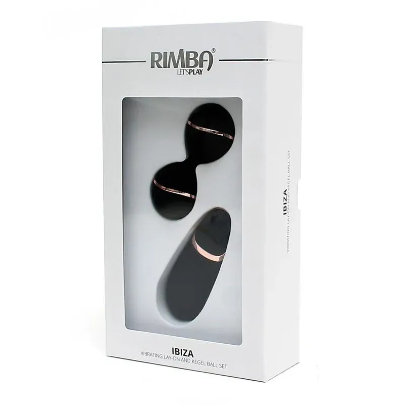 RIMBA TOYS Ibiza Black vibreerivad tupekuulid