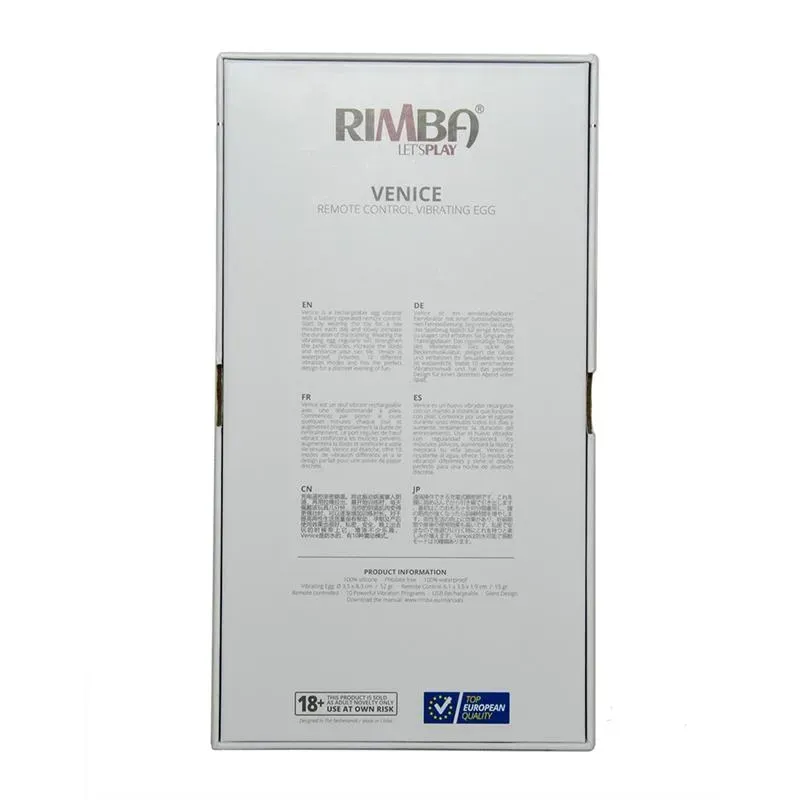 RIMBA TOYS Venice виброяйцо с пультом