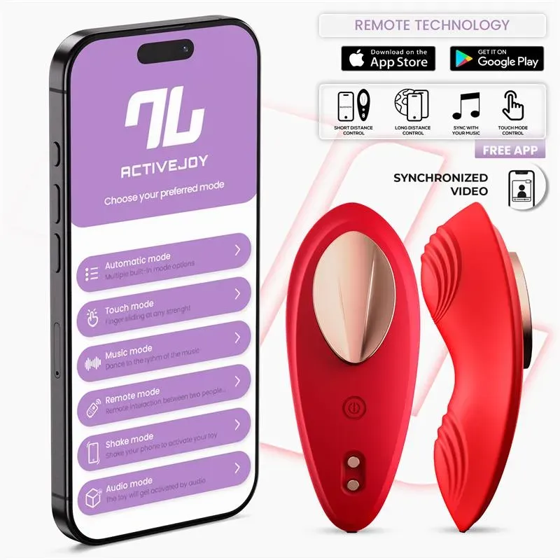 INTOYOU APP SERIES püksivibraator äpiga, punane