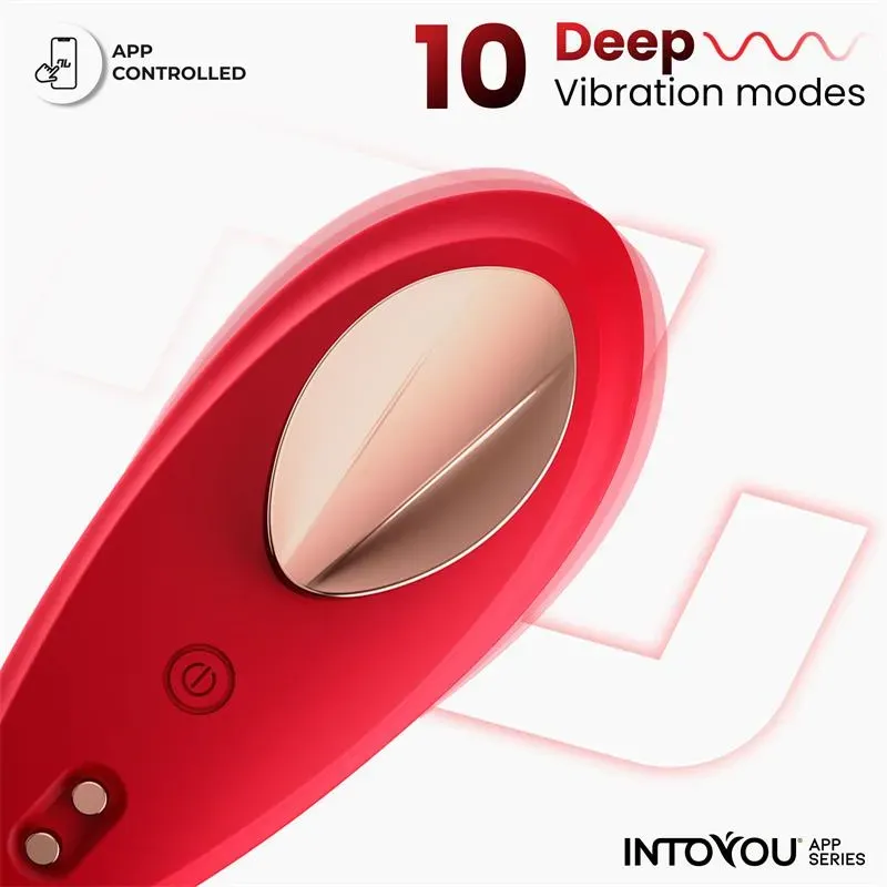 INTOYOU APP SERIES püksivibraator äpiga, punane