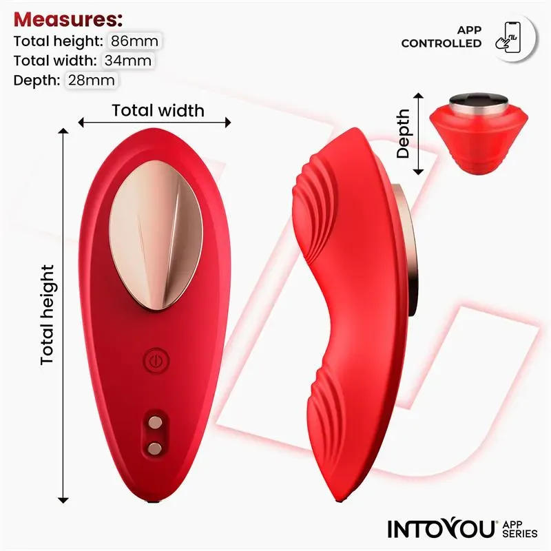 INTOYOU APP SERIES вибратор в трусики, красный