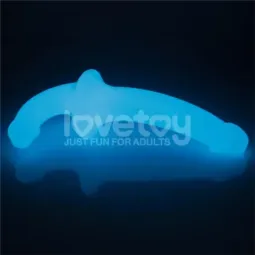 LOVETOY Lumino Play topeltdildo, helendav